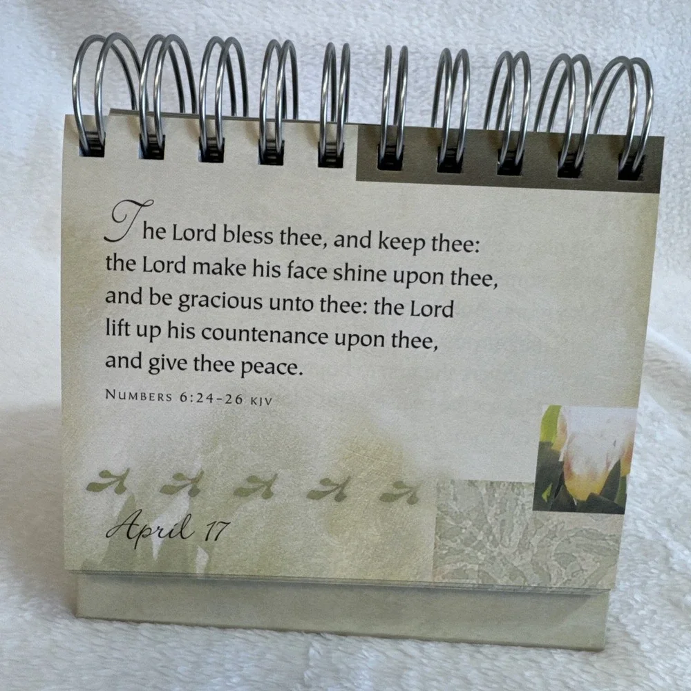 DaySpring Promises & Blessings Perpetual Flip Calendar Scripture Verses DS 16766